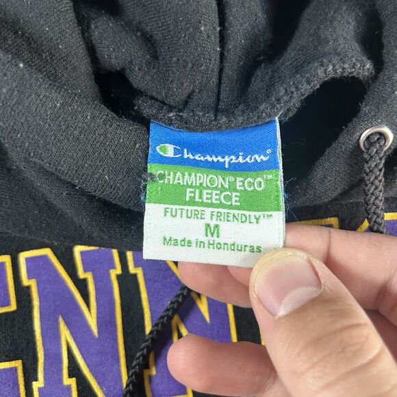 Vtg Y2K Champion Tennessee Tech University Graphic Hoodie Men’s Medium Spell Out - Picture 6 of 10